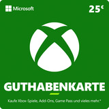 Microsoft Xbox Guthabenkarte 25 €, Gutschein 