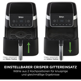 Ninja Heißluftfritteuse MAX PRO AF180EU schwarz, 2.000 Watt, Korb 6,2 Liter