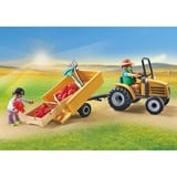 PLAYMOBIL 71442 Country Traktor mit Anhänger und Wassertank, Konstruktionsspielzeug 