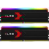 PNY DIMM 32 GB DDR5-6000 (2x 16 GB) Dual-Kit, Arbeitsspeicher schwarz, MD32GK2D5600036XRGB, XLR8 Gaming EPIC-X RGB, INTEL XMP, AMD EXPO