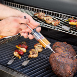 RÖSLE Marinierspritze 50 ml, Grillbesteck edelstahl/schwarz