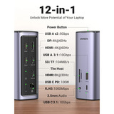 UGREEN Revodok Pro 312 Dockingstation CM555 silber