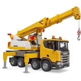 bruder 03571 Scania Super 560R Liebherr Kran-LKW mit Light & Sound Modul, Modellfahrzeug 