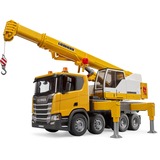 bruder 03571 Scania Super 560R Liebherr Kran-LKW mit Light & Sound Modul, Modellfahrzeug 
