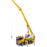 bruder 03571 Scania Super 560R Liebherr Kran-LKW mit Light & Sound Modul, Modellfahrzeug 