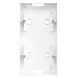 Busch-Jaeger Aufputz-Gehäuse für Einsätze und Zentralscheiben mit Abdeckrahmen, 2 Einheiten, Kunststoff Retail