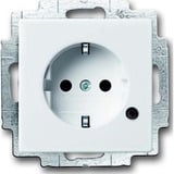 Busch-Jaeger Schutzkontakt Steckdosen-Einsatz mit LED Kontrolllicht weiß, Retail