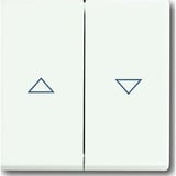 Busch-Jaeger Wippe zweiteilig für Jalousieschalter und Jalousietaster weiß (matt), Retail