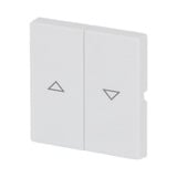 Busch-Jaeger Wippe zweiteilig für Jalousieschalter und Jalousietaster weiß (matt), Retail