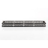 Digitus Modulares High Density Patchpanel, 48-Port, Rack Mount, geschirmt schwarz, 1 HE, für Keystone-Module, mit Beschriftungsfeld