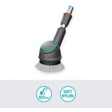 GARDENA Tellerbürsten-Aufsatz, für Akku-Multi-Reiniger AquaBrush, Waschbürste grau/türkis, komplette Einheit mit Tellerbürste Soft