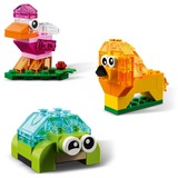LEGO 11013 Classic Kreativ-Bauset mit durchsichtigen Steinen, Konstruktionsspielzeug 