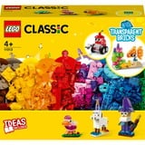 LEGO 11013 Classic Kreativ-Bauset mit durchsichtigen Steinen, Konstruktionsspielzeug 