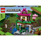 LEGO 21183 Minecraft Das Trainingsgelände, Konstruktionsspielzeug Haus und Höhle, Kinderspielzeug ab 8 Jahren mit Skelett, Ninja, Schurke und Fledermaus, Geschenk