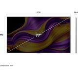 LG OLED77G57LW evo TV, OLED-Fernseher 194.7 cm (77 Zoll), silber/schwarz, UltraHD/4K, Tripple Tuner, HDR, 120Hz Panel