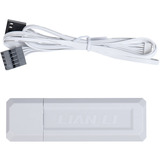 Lian Li UNI FAN CL120 Wireless, Gehäuselüfter weiß, 3er Pack inkl. Controller, Reverse, 120 mm