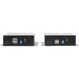 Lindy 300m Fibre Optic KVM Extender, HDMI Verlängerung schwarz, HDMI 4K60, USB, IR & RS232
