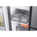 SAMSUNG RH69B8020S9/EG RS8000, Side-by-Side edelstahl/silber, Food Showcase Tür, Beverage Center, Wassertank