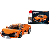 Sluban ModelBricks Oranger Sportwagen, Konstruktionsspielzeug 
