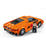 Sluban ModelBricks Oranger Sportwagen, Konstruktionsspielzeug 