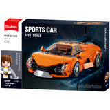 Sluban ModelBricks Oranger Sportwagen, Konstruktionsspielzeug 