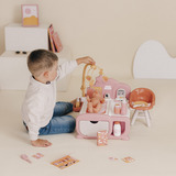 Smoby Baby Nurse Puppenwiege mit Himmel, Puppenmöbel 