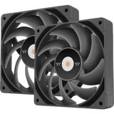 Thermaltake TOUGHFAN 14 Pro High Static Pressure PC Cooling Fan 140x140x25, Gehäuselüfter schwarz, 2 Fans Pack, 140 mm