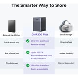 Ugreen DH4300 Plus, NAS schwarz