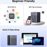 Ugreen DH4300 Plus, NAS schwarz