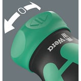 Wera Kraftform Kompakt Stubby Magazin RA 4, Bit-Satz schwarz/grün, 6-teilig, 1/4", mit Ratschenfunktion