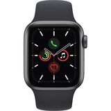 Apple Watch SE, Smartwatch grau/schwarz, 40mm, Sportarmband, Aluminium-Gehäuse