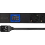  BlueWalker Powerwalker PDU LC-16A 7x CEE 7/3, Stromversorgung schwarz, 1 Höheneinheit (IEC C20 Input)