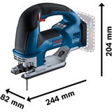 Bosch Akku-Stichsäge GST 18V-155 BC Professional solo, 18Volt blau/schwarz, ohne Akku und Ladegerät