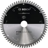 Bosch Kreissägeblatt Standard for Aluminium, Ø 216mm, 64Z Bohrung 30mm, für Akku-Kappsägen