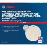 Bosch Professional Expert M480 Netzstruktur-Schleifblatt Ø 150mm, K100 50 Stück, für Exzenterschleifer
