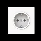 Busch-Jaeger Schutzkontaktsteckdose mit erhöhtem Berührungsschutz weiß, Retail