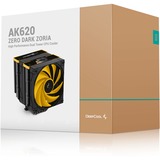 DeepCool AK620 ZERO DARK ZORIA, CPU-Kühler schwarz/orange