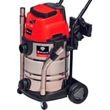 EINHELL Professional Akku-Nass-/Trockensauger TP-VC 36/30 S Auto - Solo, 36Volt (2x18V) rot/edelstahl, ohne Akku und Ladegerät