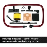 EINHELL Professional TP-VC 36/30 S Auto - Solo, 36Volt (2x18V), Nass-/Trockensauger rot/edelstahl, ohne Akku und Ladegerät