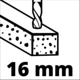 EINHELL Schlagbohrmaschinen-Set TC-ID 1000 E Kit rot/schwarz, 1.010 Watt, Werkzeugtasche, 16-teiliges Bohrer-Set