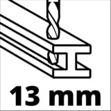 Einhell Schlagbohrmaschinen-Set TC-ID 1000 E Kit rot/schwarz, 1.010 Watt, Werkzeugtasche, 16-teiliges Bohrer-Set