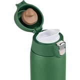 Emsa TRAVEL MUG light Thermobecher dunkelgrün, 0,4 Liter, Flip-Deckel