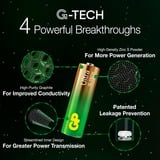 GP Batteries GP Ultra Alkaline Batterie AA Mignon Longlife, LR06, 1,5Volt 4 Stück, mit neuer G-Tech Technologie