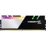 G.Skill DIMM 32 GB DDR4-3200 (4x 8 GB) Quad-Kit, Arbeitsspeicher schwarz/weiß, F4-3200C16Q-32GTZN, Trident Z Neo, INTEL XMP