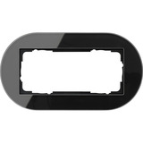 Gira Abdeckrahmen zweifach schwarz, Retail