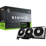 MSI GeForce RTX 5080 VENTUS 3X OC, Grafikkarte DLSS 4, 3x DisplayPort, 1x HDMI 2.1
