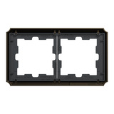 Merten D-Antik Metallrahmen 2-fach Rahmen aus Metall Retail