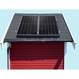 Priwatt priShed Duo, Photovoltaik-Set 2x 375W, für Gartenhaus Bitumen