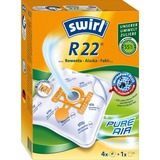 Swirl Staubsaugerbeutel R22 MicroPor 4 Beutel + 1 Filter, für Rowenta, Alaska und Fakir