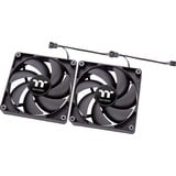 Thermaltake CT120 PC Cooling Fan, Gehäuselüfter schwarz, 2er Pack